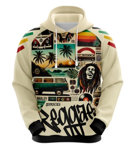 Blusa Moletom do Bob Marley Reggae Rastafari Jamaica - Lembranças