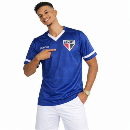 Camisa do São Paulo Versão Copa Azul Tricolor SPFC Oficial